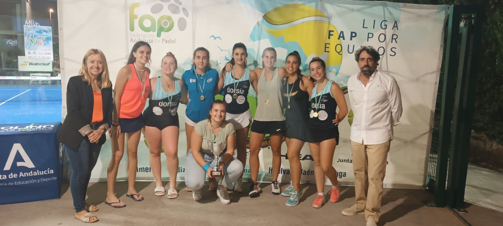 Almuñécar Campeón de Andalucía de la Liga Federada de Pádel por equipos plata femenina