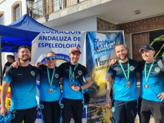 Los espeleólogos de Almuñécar, Juanjo Rivas y Mari Carmen Franco, consiguen la plata en la Copa de Andalucía en Paterna del Río