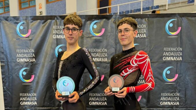 Los gimnastas de Almuñécar, Saul y Jonathan Jiménez, subcampeón y tricampeón del Campeonato de Andalucía Individual en Chiclana de la Frontera