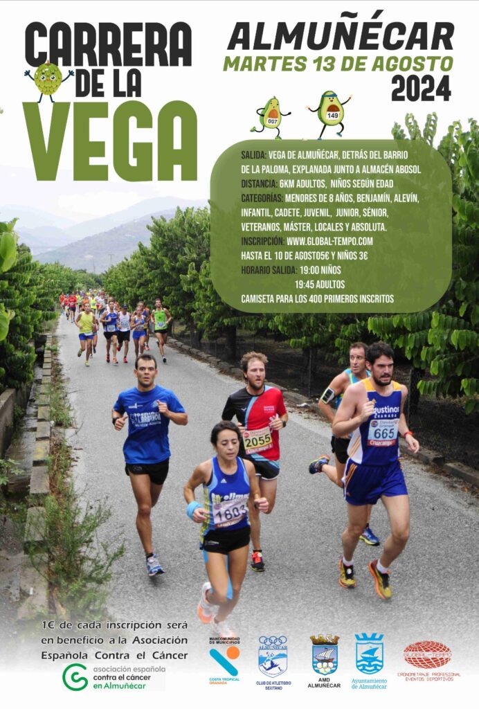 Cartel Carrera de la Vega Almuñécar 2024