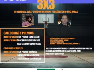 III Torneo Basket 3×3 “Memorial José Antonio Ruiz Aneas y Willy Chacón Mcweeny” 2024