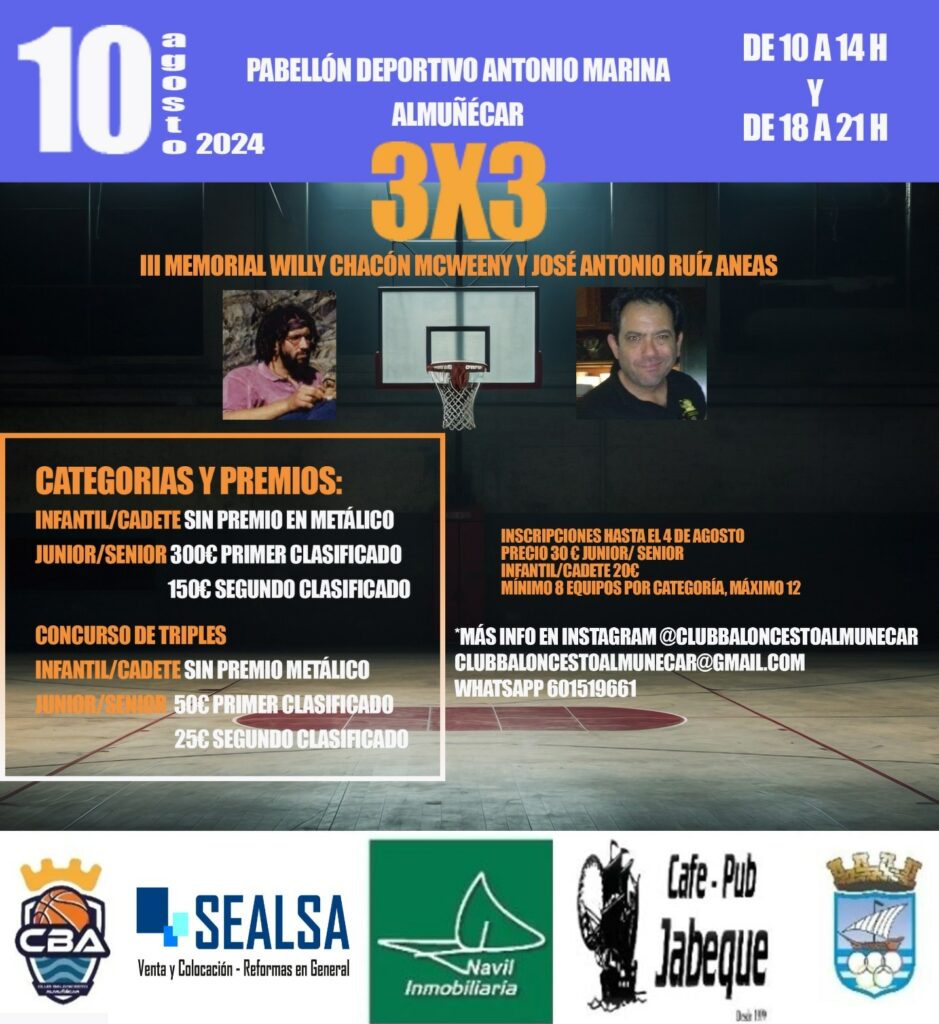 Tercera edición del Torneo Basket 3×3 Almuñécar