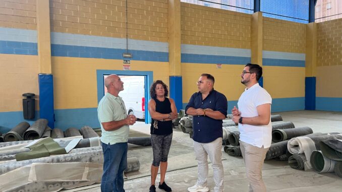 visita inicio obras pabellón La Carrera Almuñécar