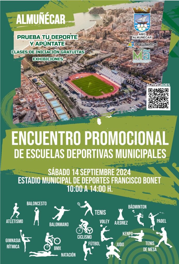 Cartel II Encuentro Escuelas Deportivas Municipales Almuñécar 2024