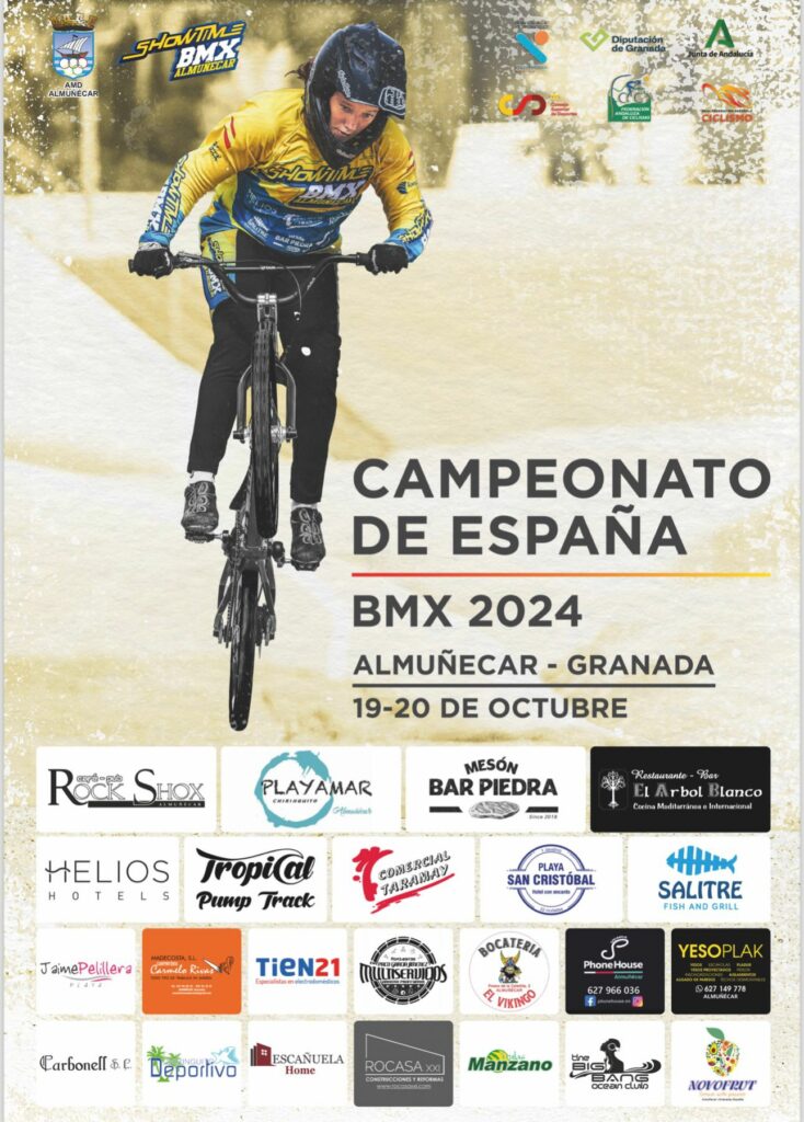 Cartel Campeonato España BMX 2024 Almuñécar