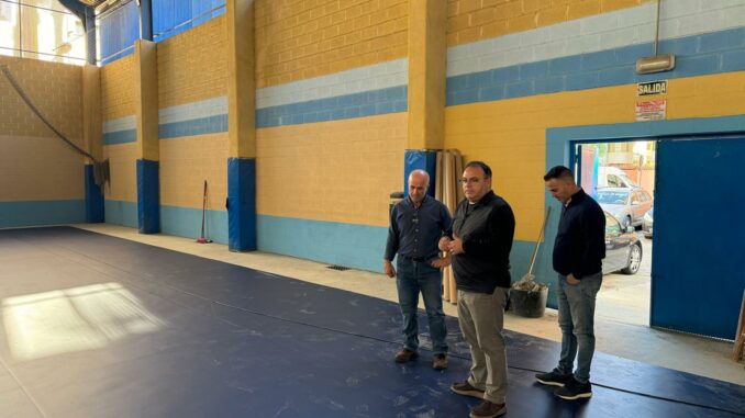 Visita obra pabellón polideportivo La Carrera Almuñécar