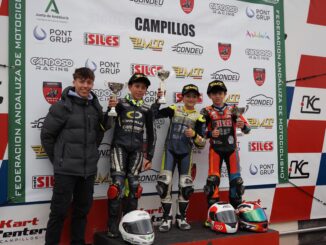 El piloto de La Herradura, Juan Puertas, consigue un tercer puesto en el estreno del Campeonato Andaluz de Minivelocidad