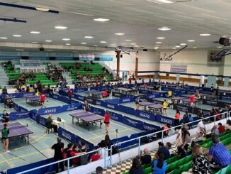 Imagen archivo torneo tenis de mesa en el pabellón municipal de deportes Antonio Marina Almuñécar