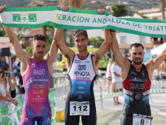 Podio absoluto masc. VIII Triatlón Cros Urbano Nazarí de Almuñécar